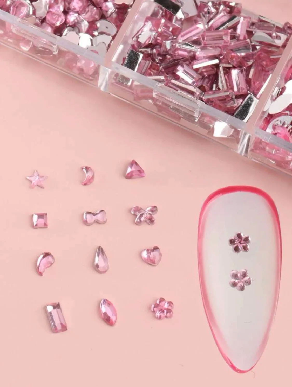 12 Grid Nail Art Rhinestones