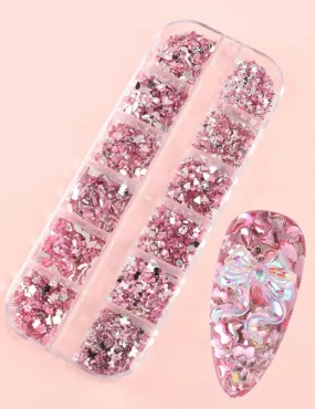 12 Grid Nail Art Rhinestones