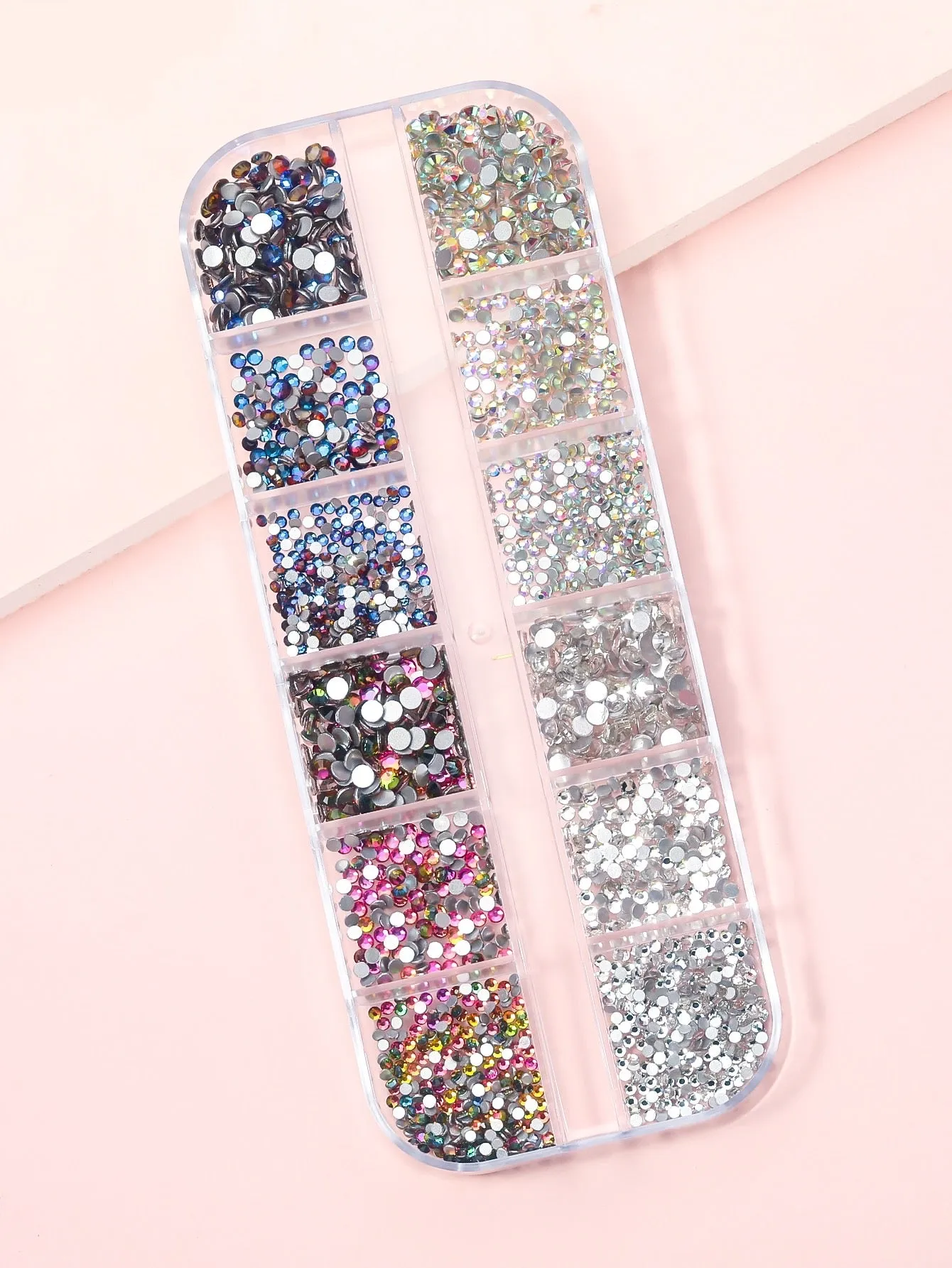 12 Grid Nail Art Rhinestones