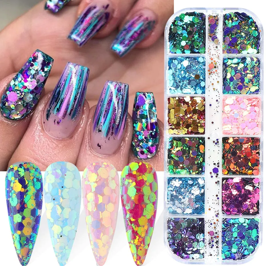 12 Grid Nail Art Rhinestones