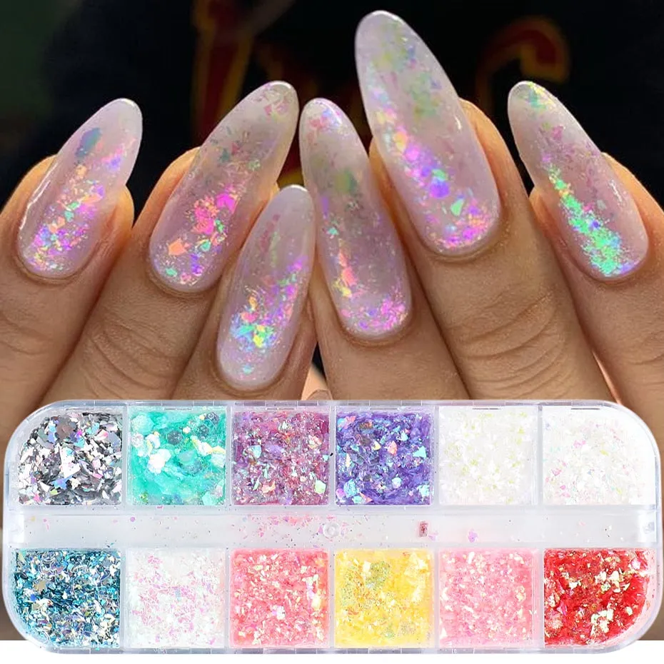 12 Grid Nail Art Rhinestones