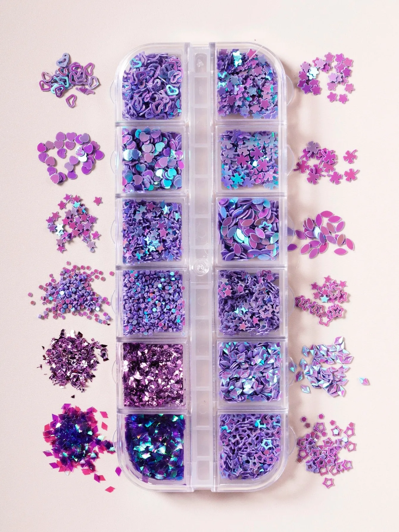 12 Grid Nail Art Rhinestones