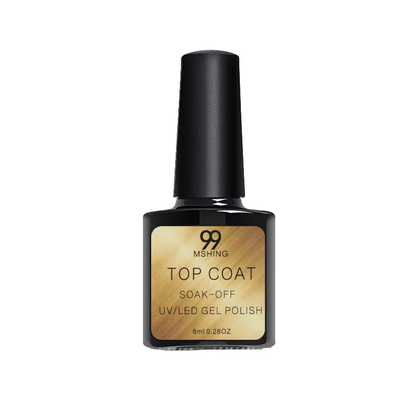 8ml UV Gel Nail Polish Top coat 2pcs Base and Top coat Varnishes Nail Gel primer Long Lasting Soak off  UV Gel Nail Art Manicure