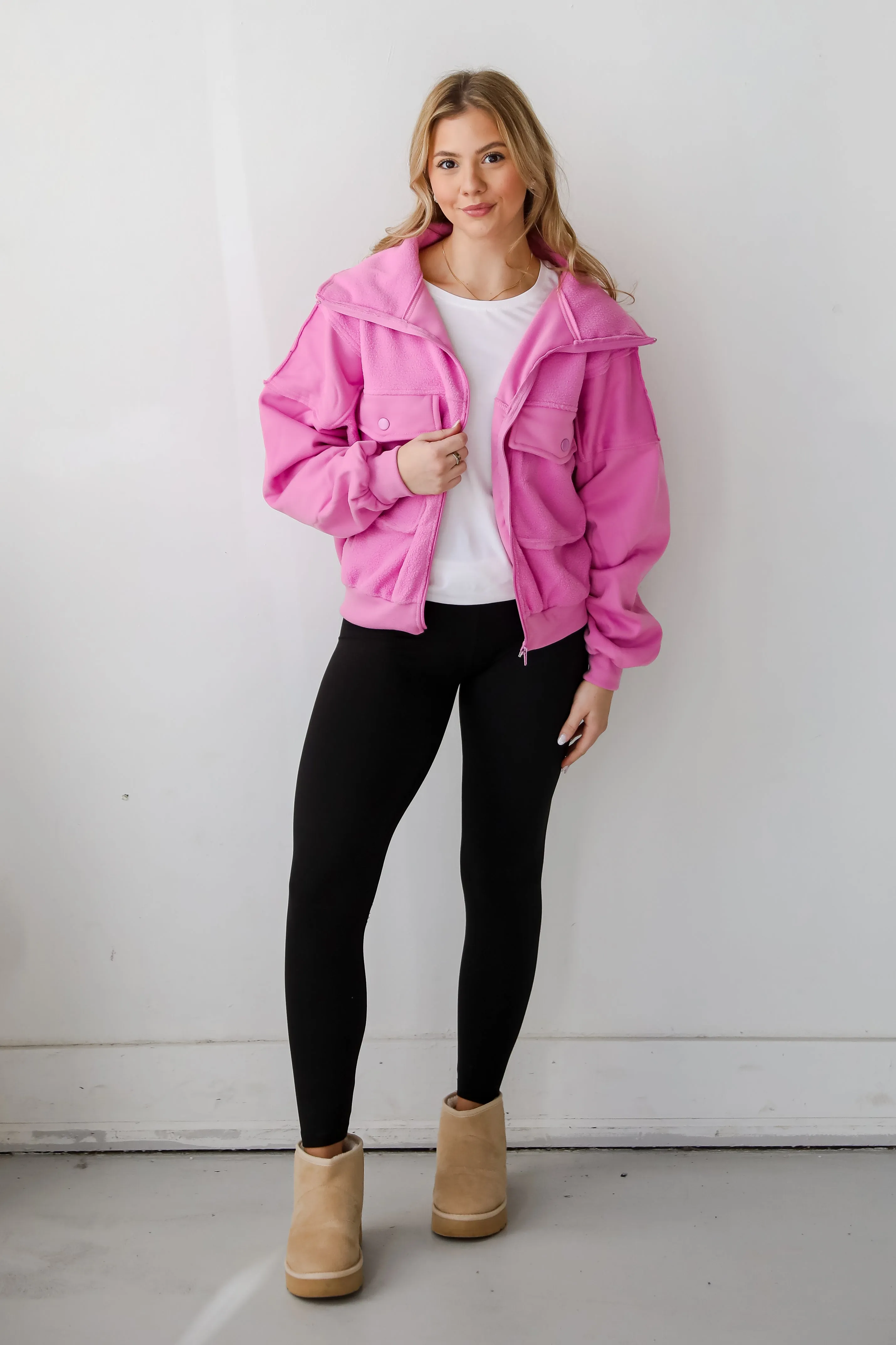 Amazing Comfort Fleece Bomber Jacket