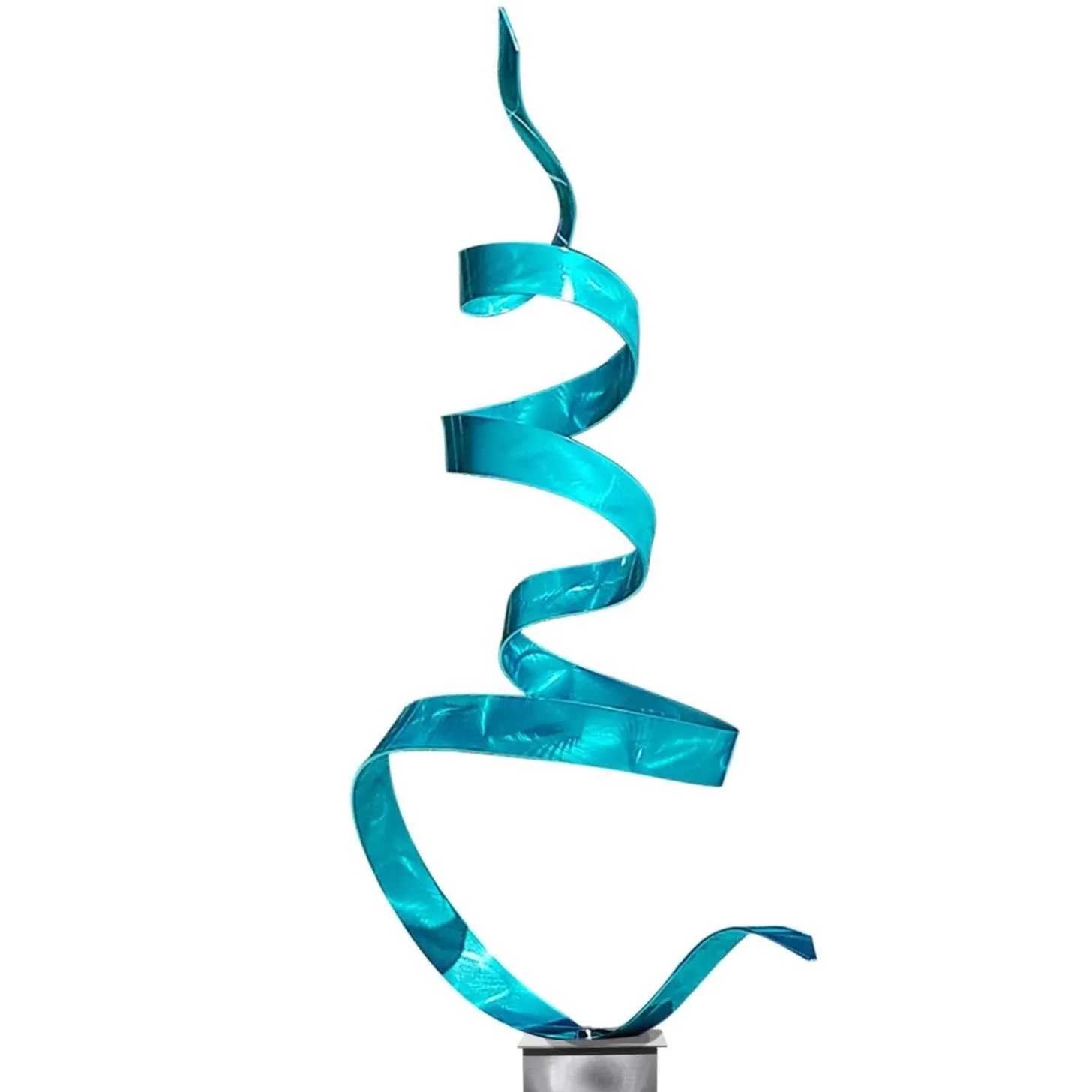 Aqua Twist with Silver Base