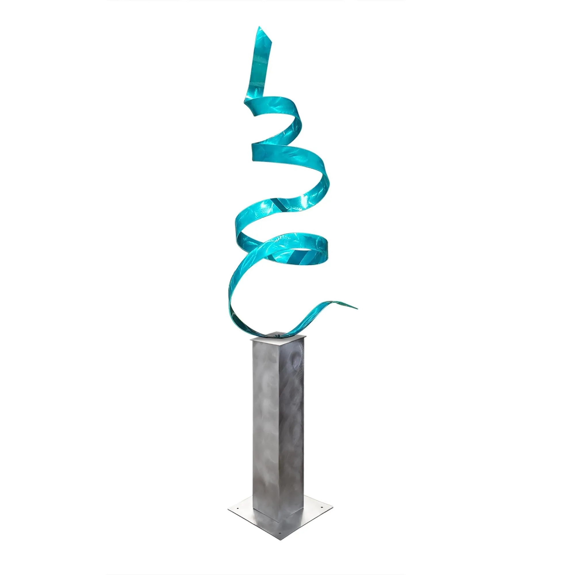 Aqua Twist with Silver Base