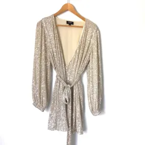 Audrey 3 1 Sequins Wrap Dress- Size S