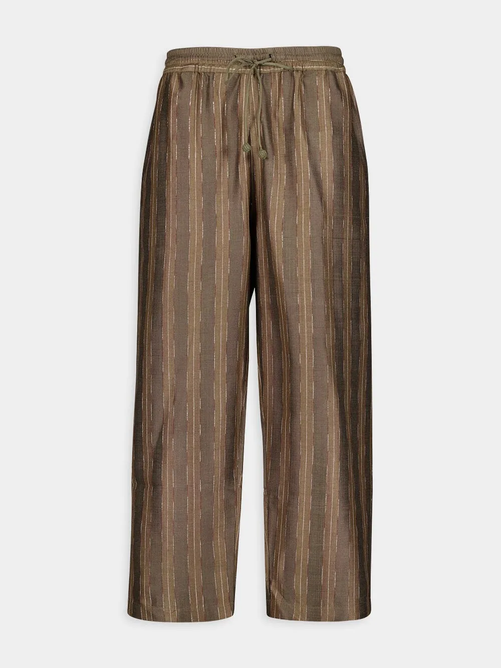 Baya Silk Striped Trousers