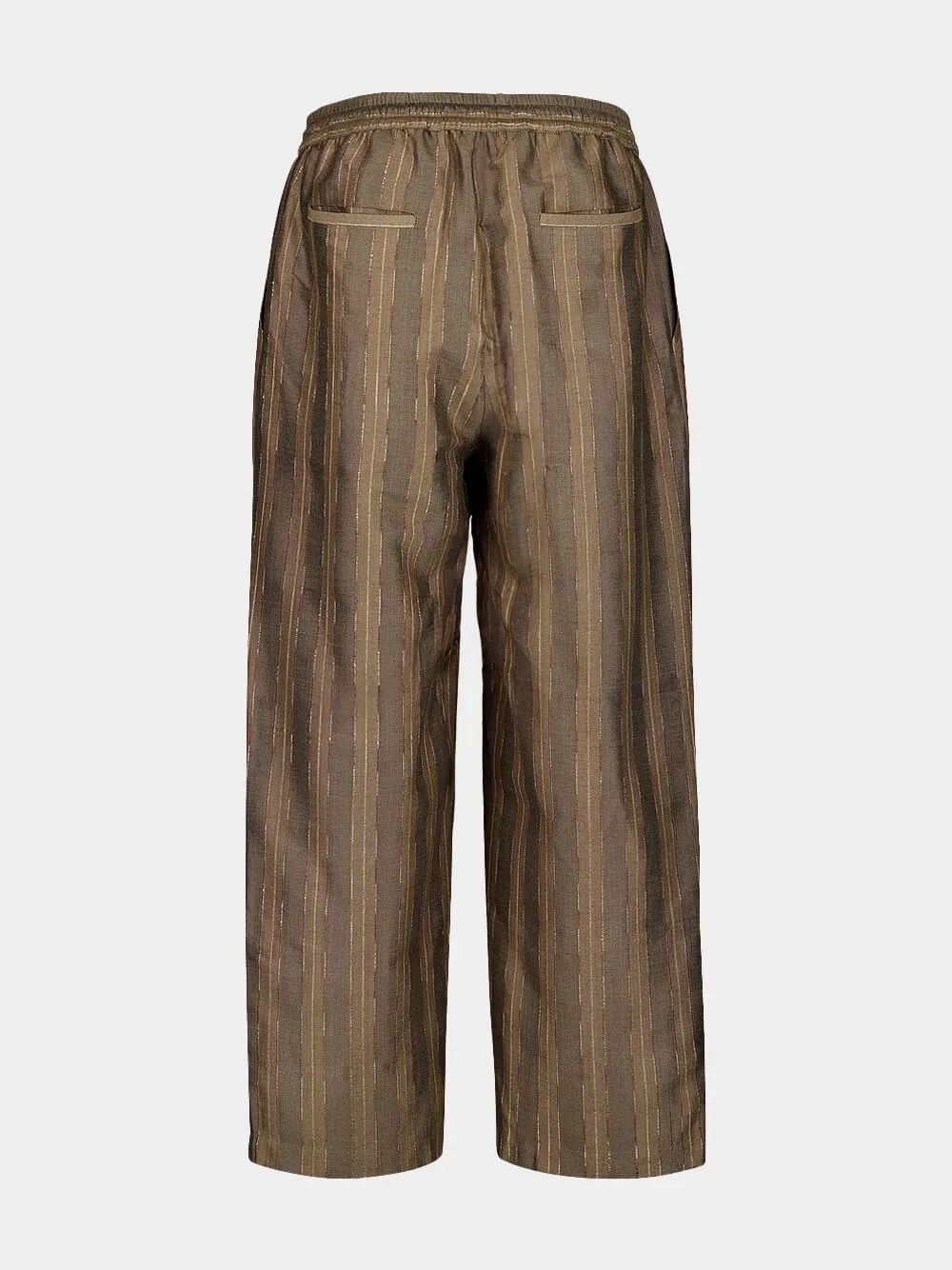 Baya Silk Striped Trousers