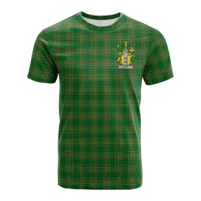 Beatty Irish Clan Tartan Cotton T-shirt with Coat of Arms