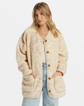 Billabong Fireside Cozy Buttoned Fleece Jacket