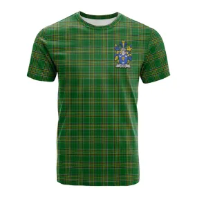 Bligh Irish Clan Tartan Cotton T-shirt with Coat of Arms