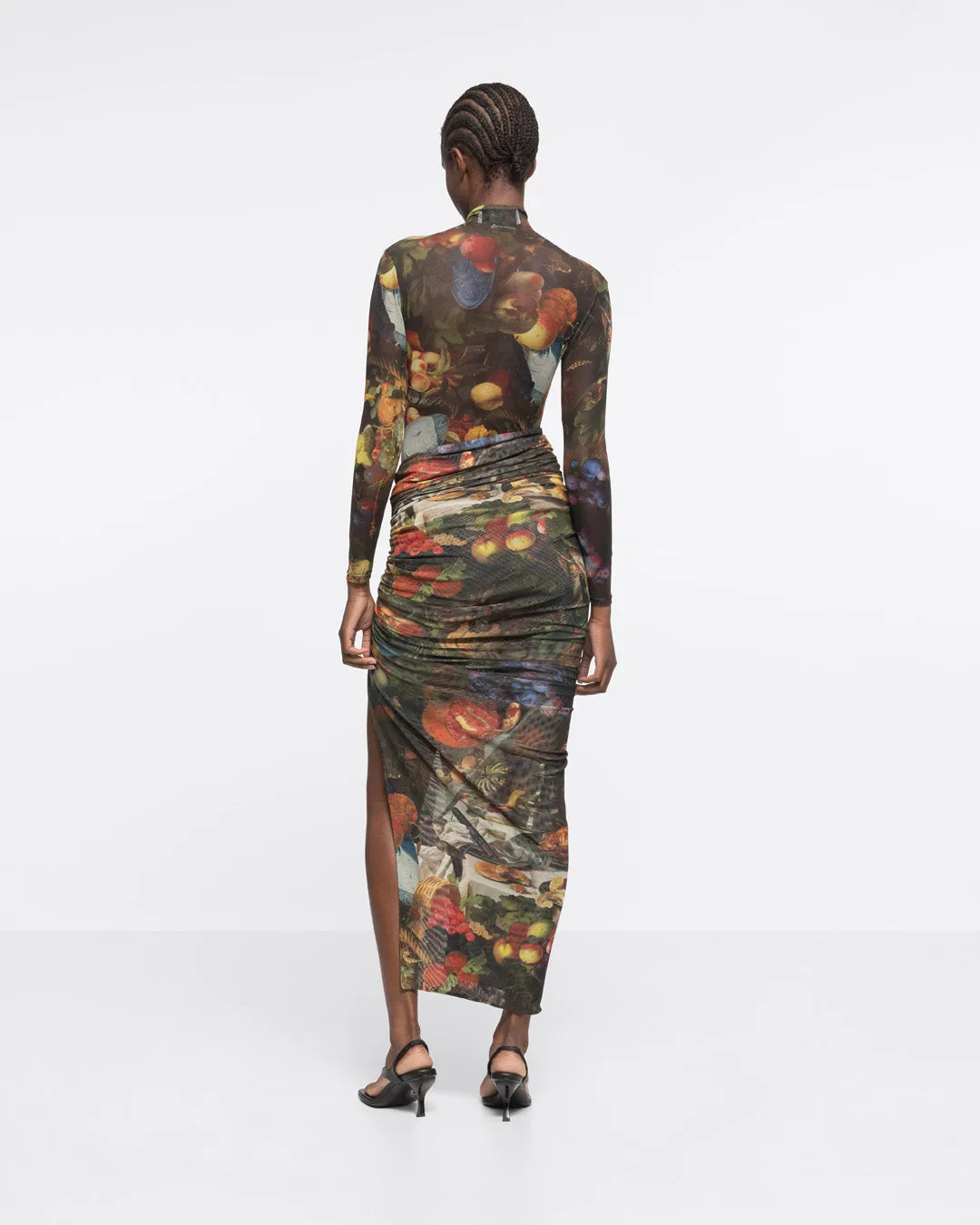 BON APPETIT TURTLENECK TOP - MULTICOLOR