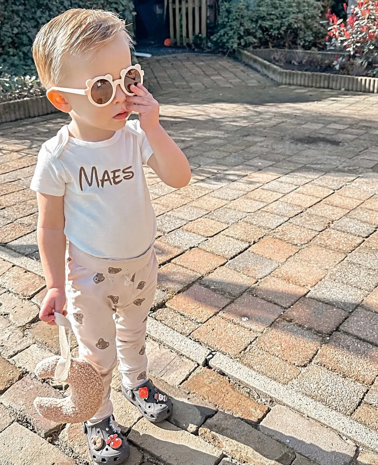 Broekje beertjes beige Teddy 86/92