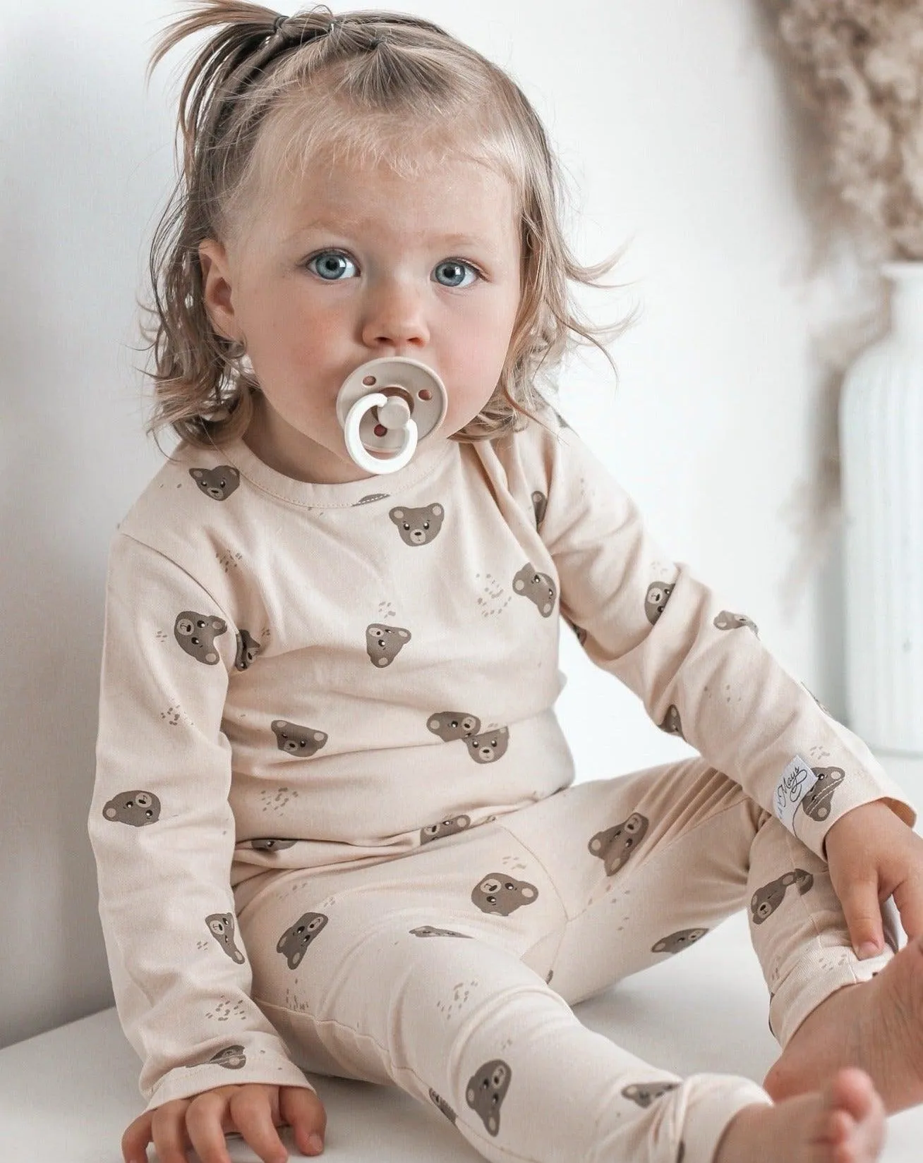 Broekje beertjes beige Teddy 86/92