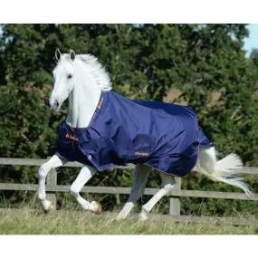 Bucas Therapy Turnout Rug 300G - Horse - Navy/Orange