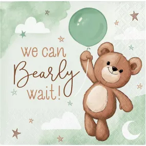 Bulk Teddy Bear Beverage 2Ply Napkin (192 per Case)