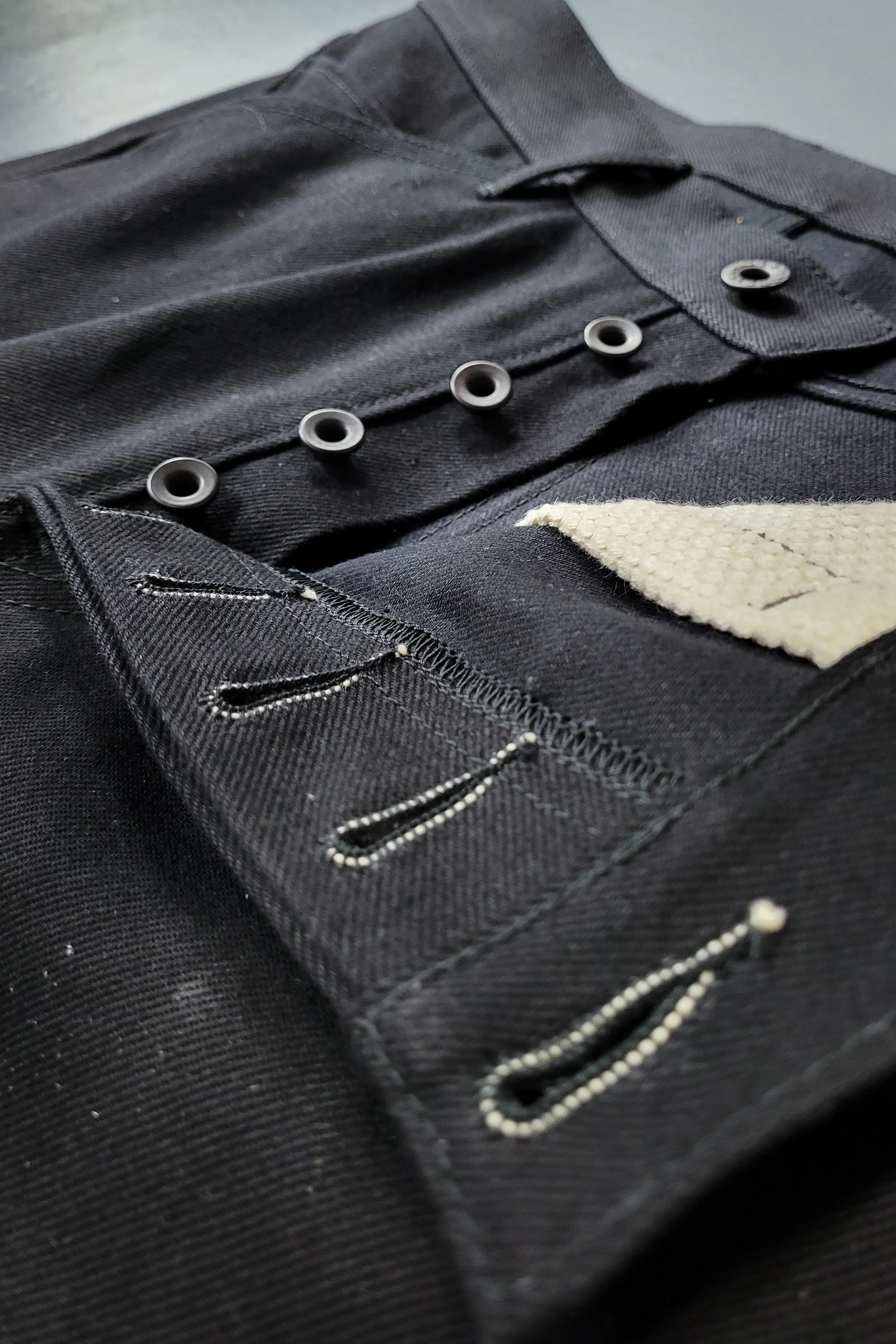 Casual Denim Pants - 13.5oz. Vidalia Mills Black Selvedge Denim