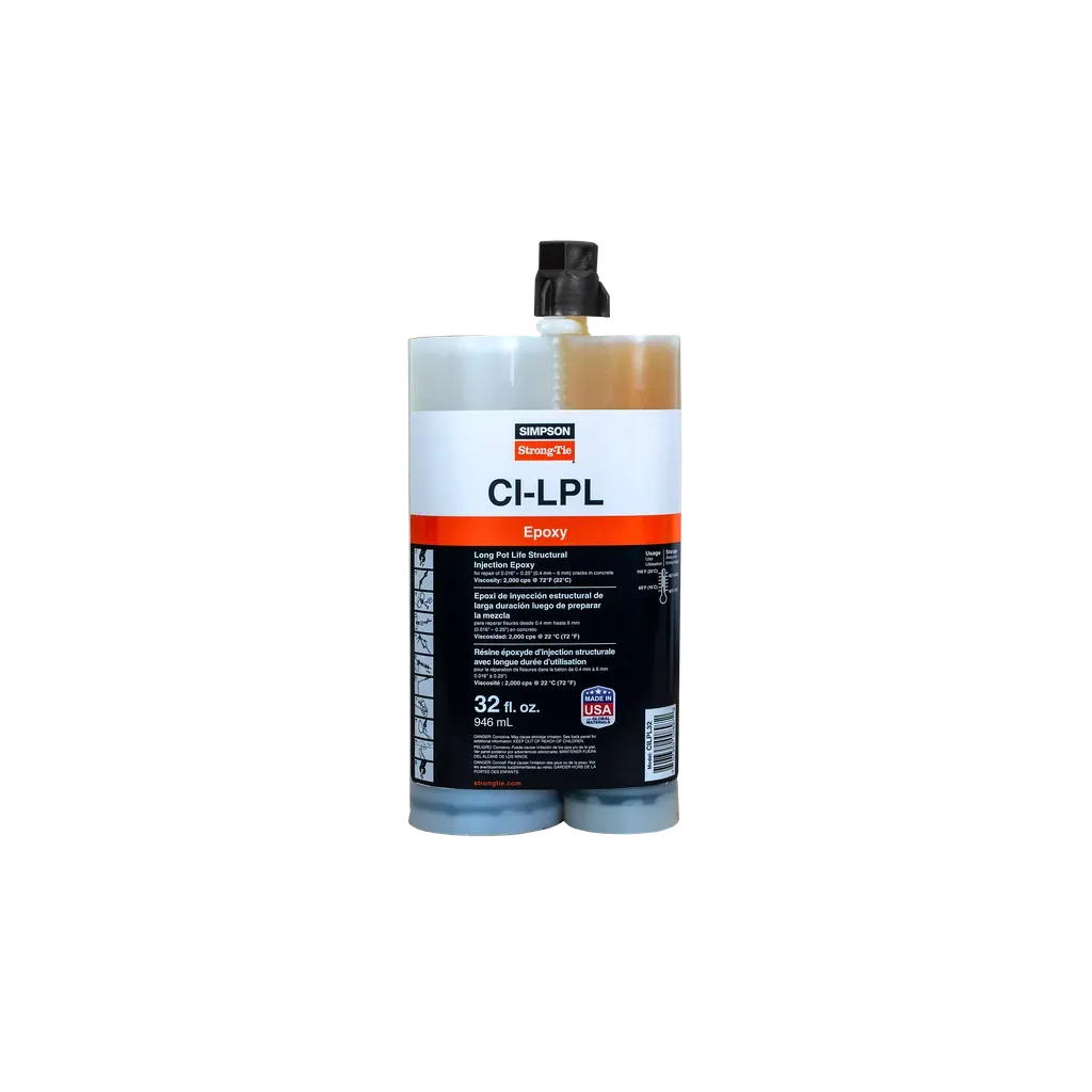 CI-LPL Long Pot Life Structural Injection Epoxy (32 oz.) (Pack of 5)