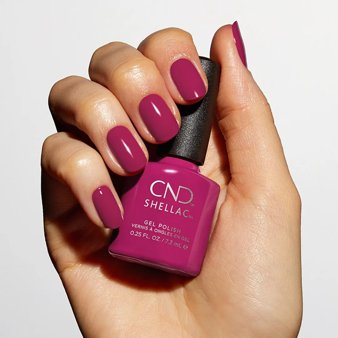 CND - Shellac Combo - Base, Top & How Merlot