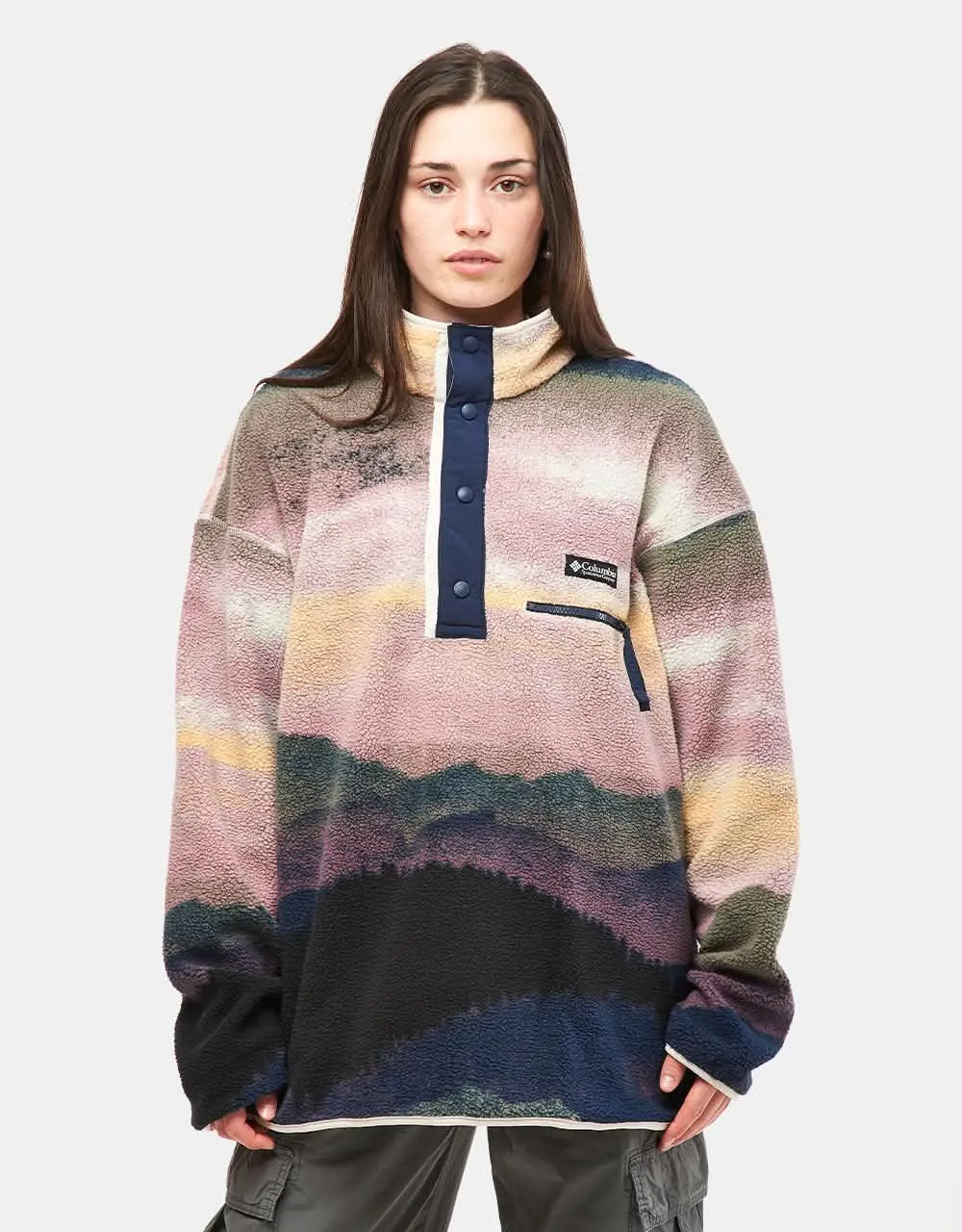 Columbia Helvetia™ II Printed Half Snap Fleece - Collegiate Navy Dolomites