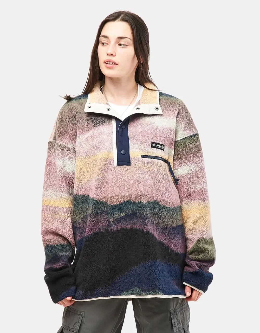 Columbia Helvetia™ II Printed Half Snap Fleece - Collegiate Navy Dolomites