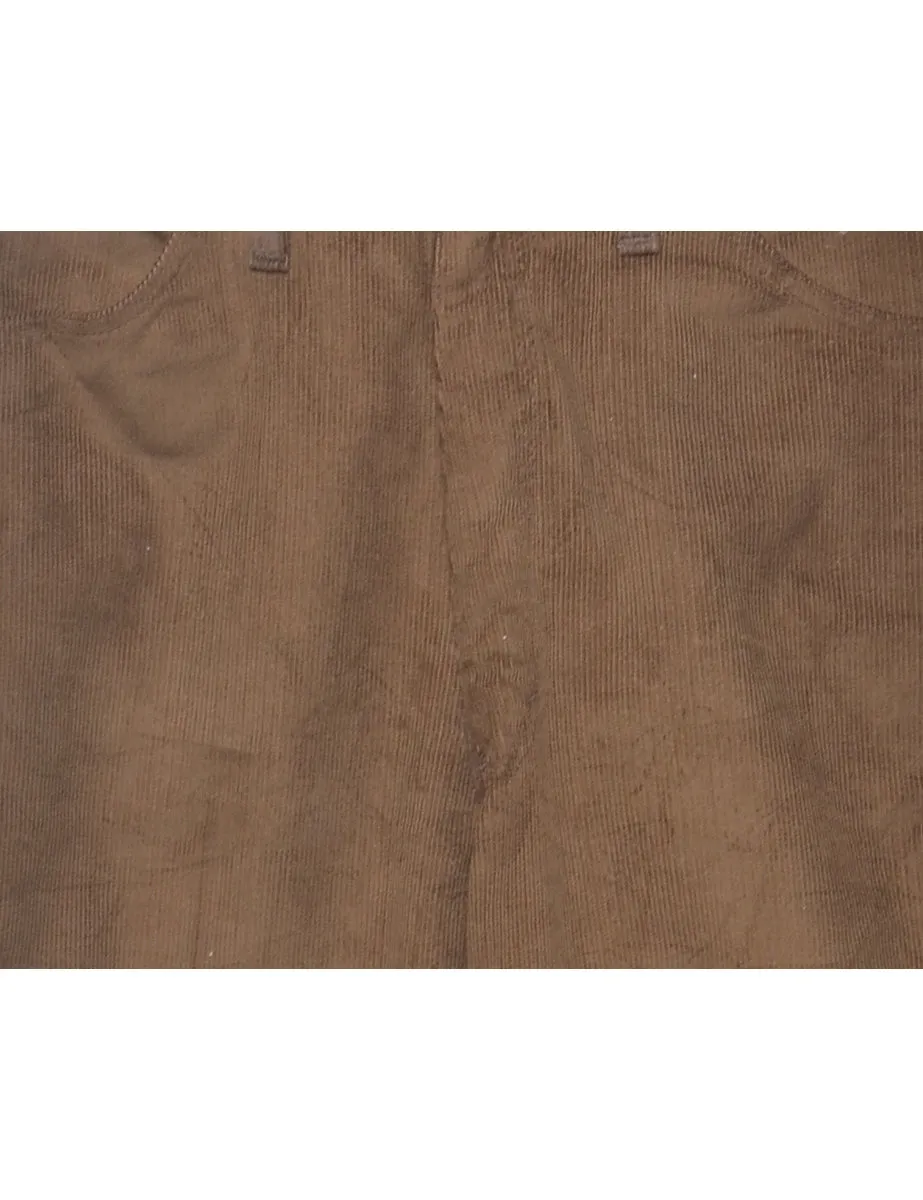 Dark Brown Corduroy Trousers - W29 L34