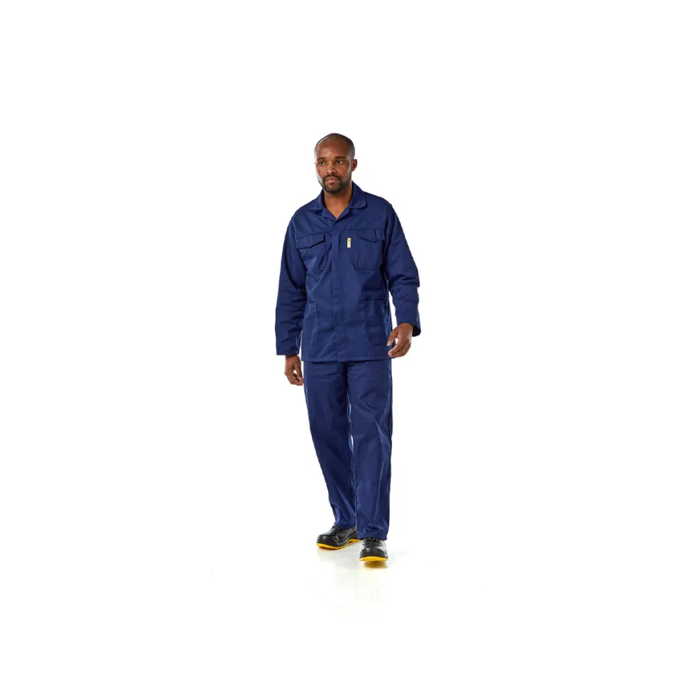 DROMEX EXECUFIT POLYCOTTON CONTI PANTS COLOUR-NAVY SIZE 48