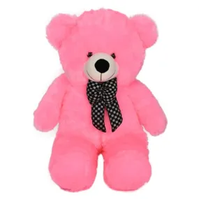 DRYPHON Teddy Bear 3 Feet for Girls and Boys | Teddy Bear with Neck Bow Stuffed Toy | Teddy Bear Soft Toys for Kids | Birthday Gifts for Girls/Husband/Wife/Girlfriend - Teddy Bear (Pink)