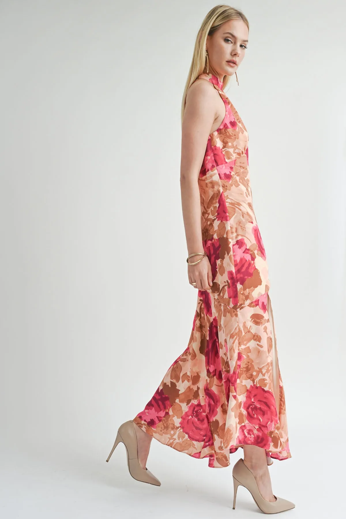 EMPOWERED HALTER MAXI DRESS