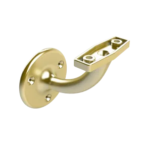 EMRO STAIR HAND RAIL BRACKET EXTENDED VISIBLE FIX 80MM BRUSHED GOLD 444BGPP