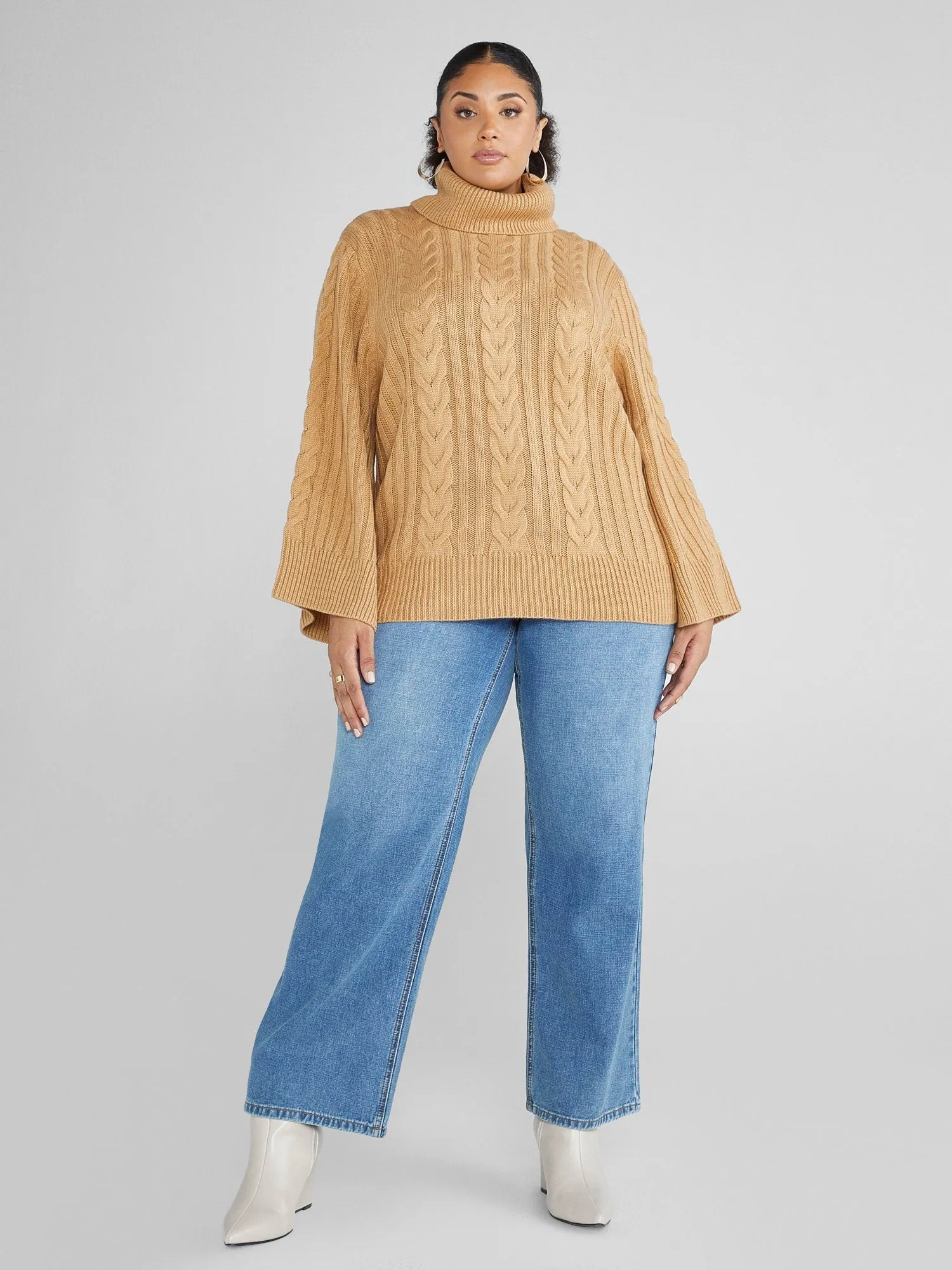 Erin Bell Sleeve Turtleneck Sweater