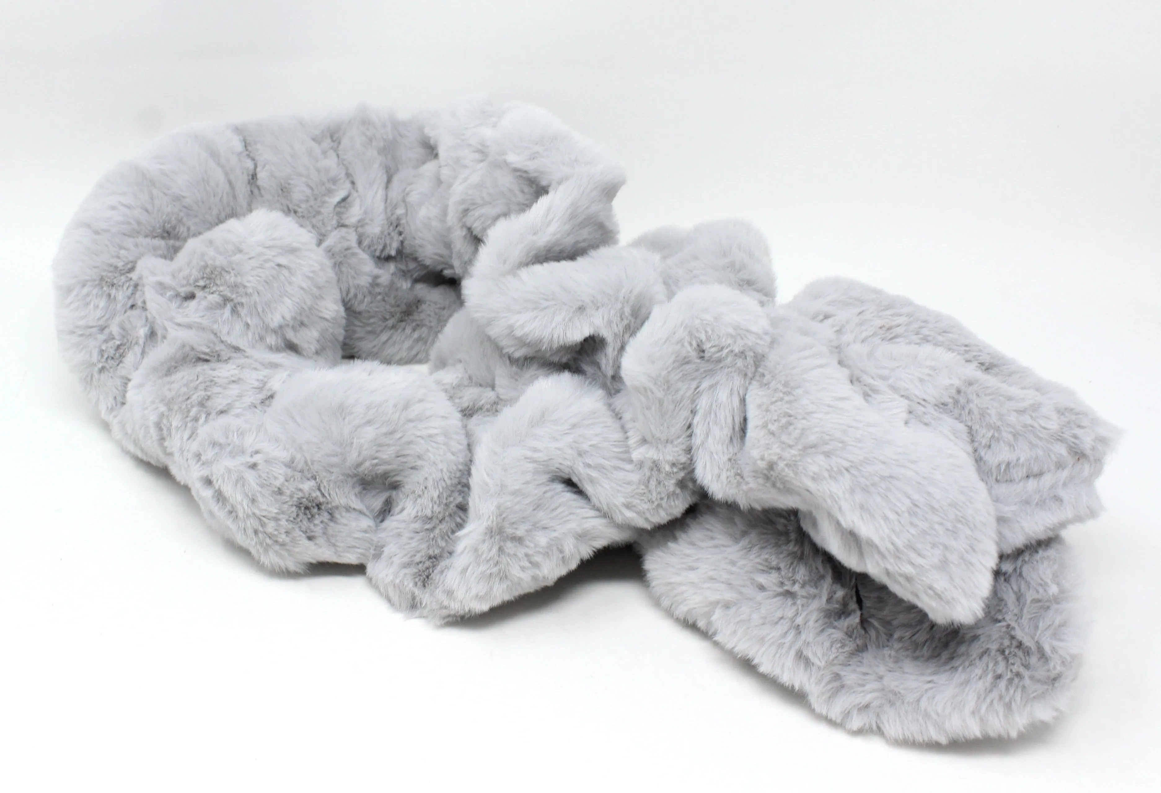 Faux Fur Gathered Look Scarf