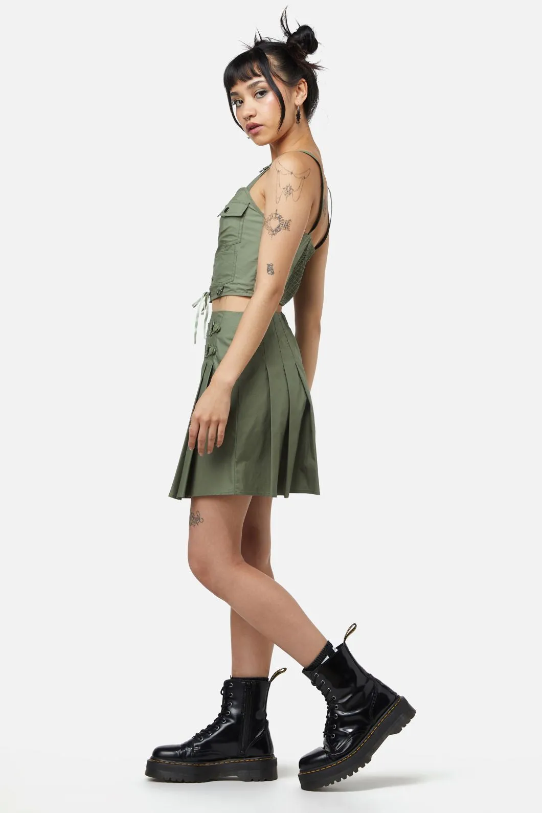Field Work Pleated Skirt