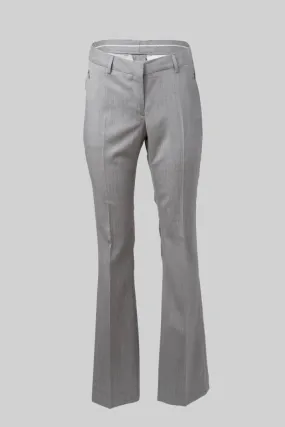 Flare Trouser - Platinum Grey Mélange