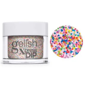 Gelish Professional Xpress Dip Powder Lots Of Dots - Mixed Rainbow Speckles - 43G