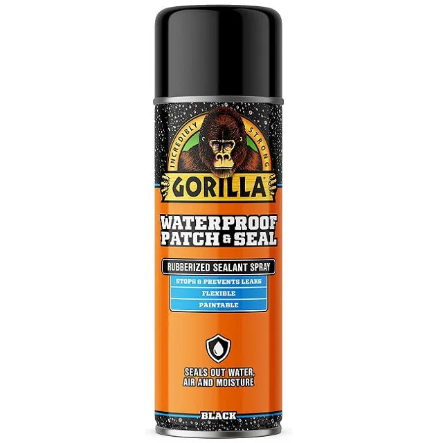 Gorilla Waterproof Patch & Seal Spray, Black 16 oz.