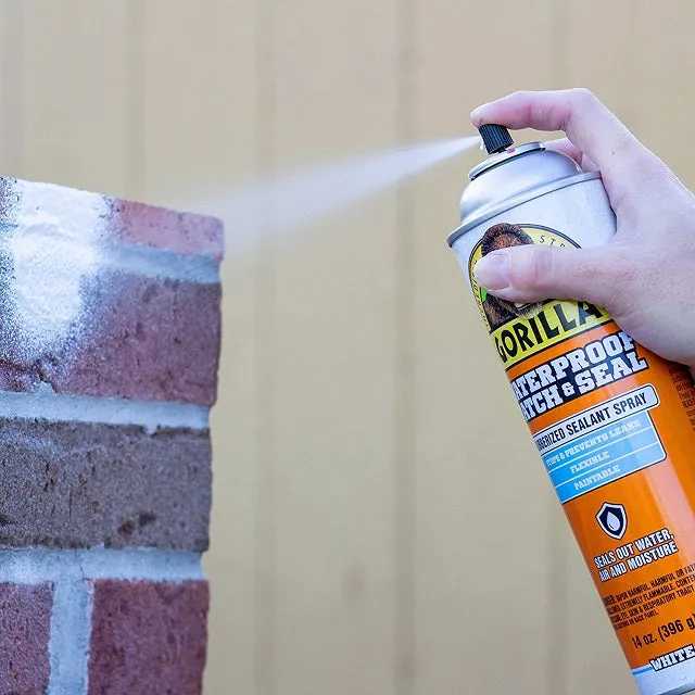 Gorilla Waterproof Patch & Seal Spray, White 16 oz.
