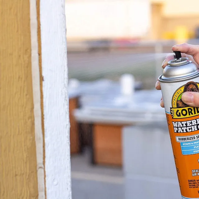 Gorilla Waterproof Patch & Seal Spray, White 16 oz.