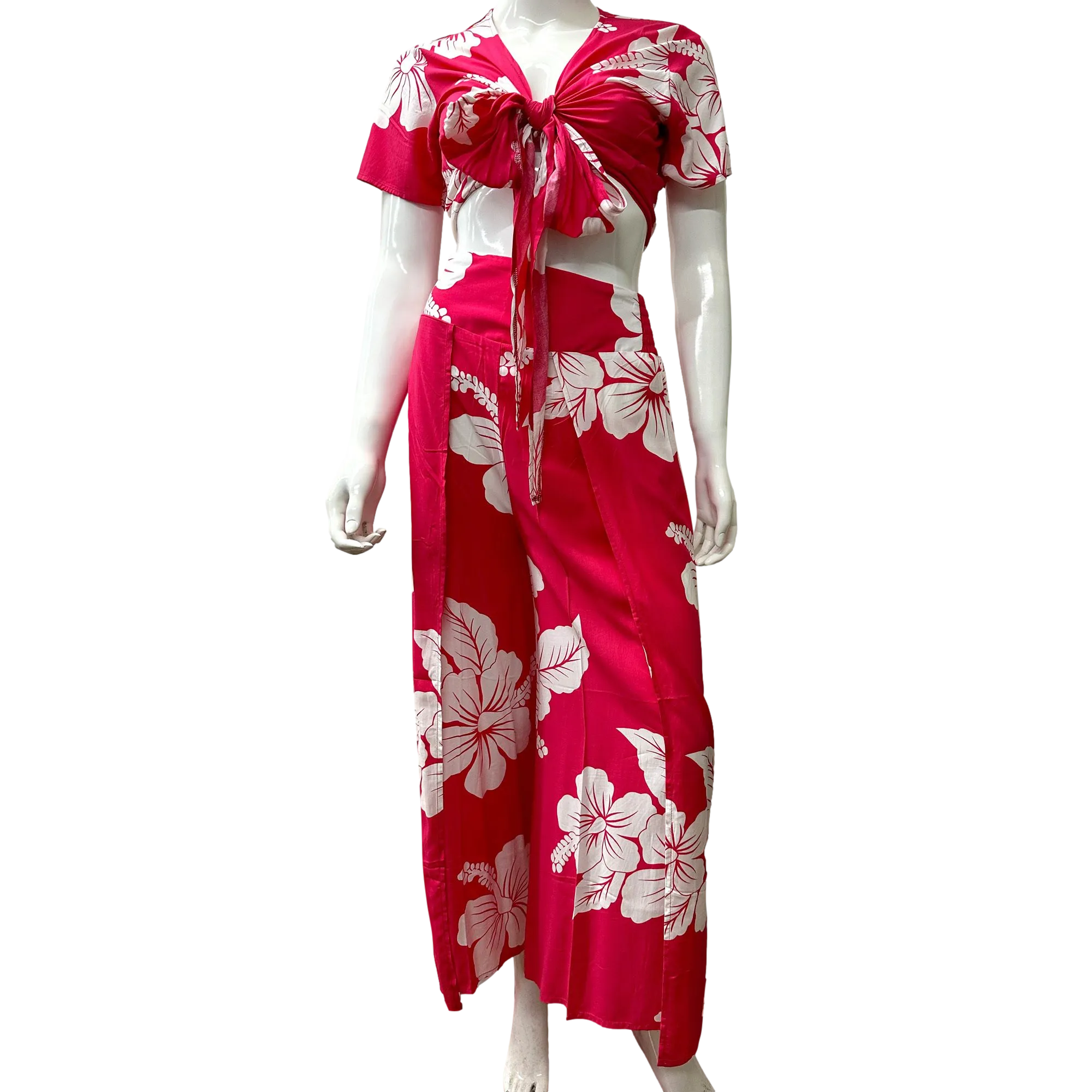 Hibiscus Women's Wrap Around Pants Set