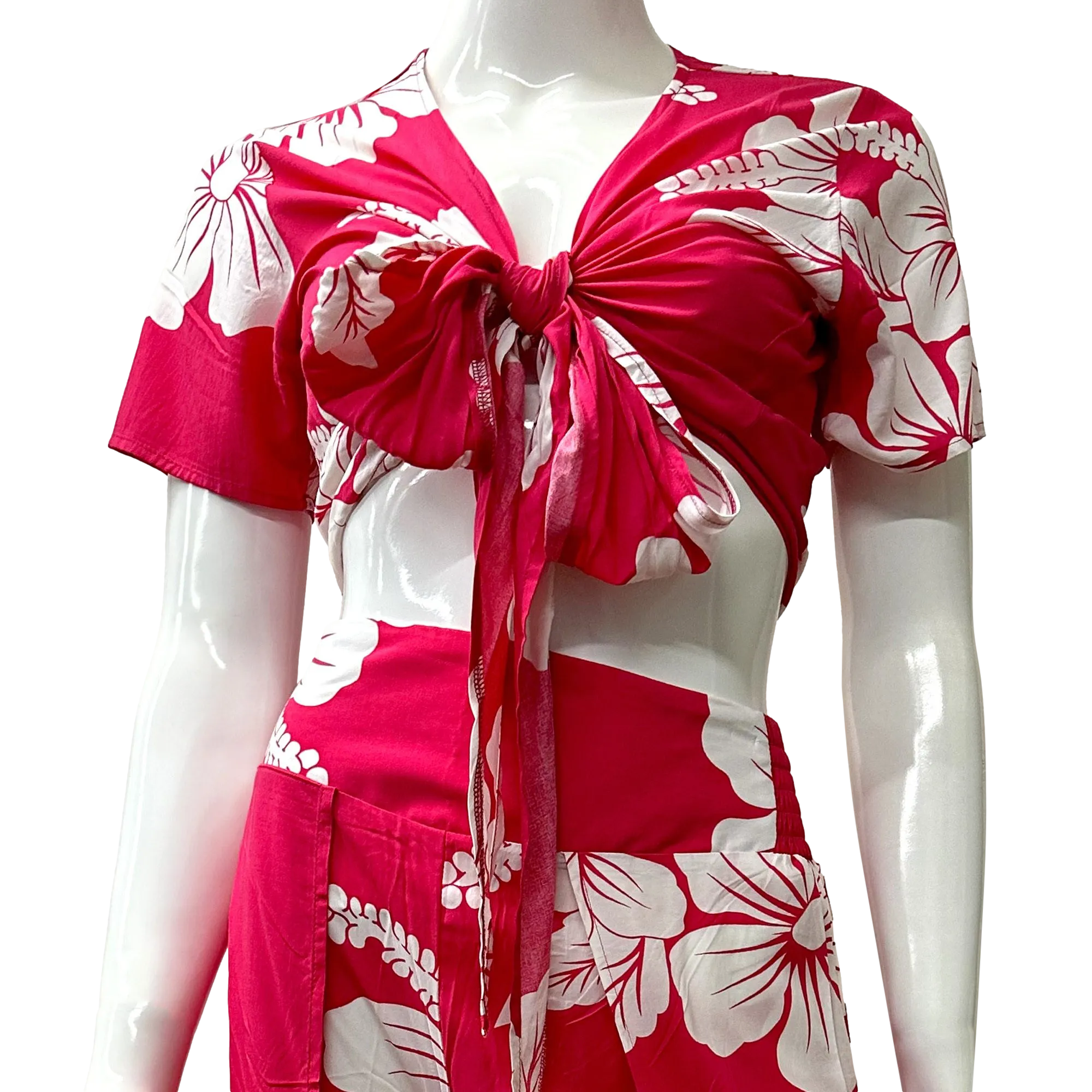 Hibiscus Women's Wrap Around Pants Set