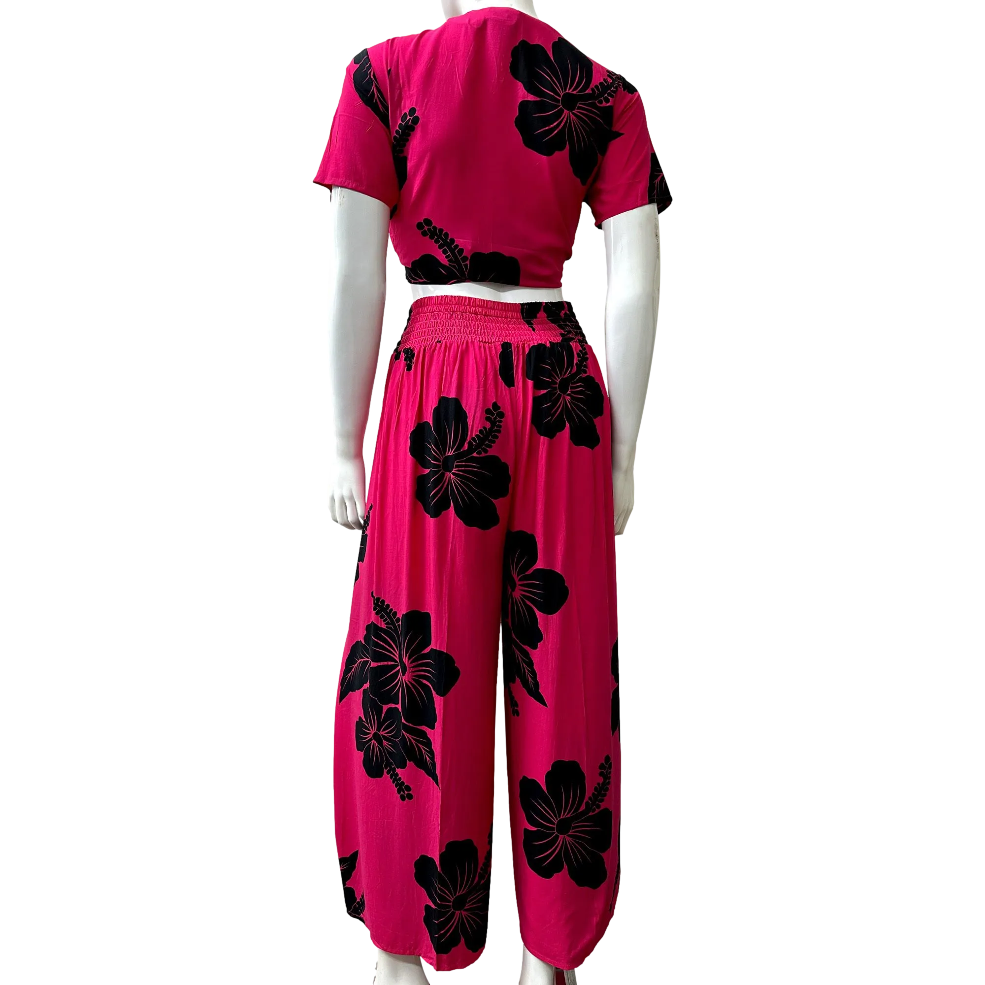 Hibiscus Women's Wrap Around Pants Set