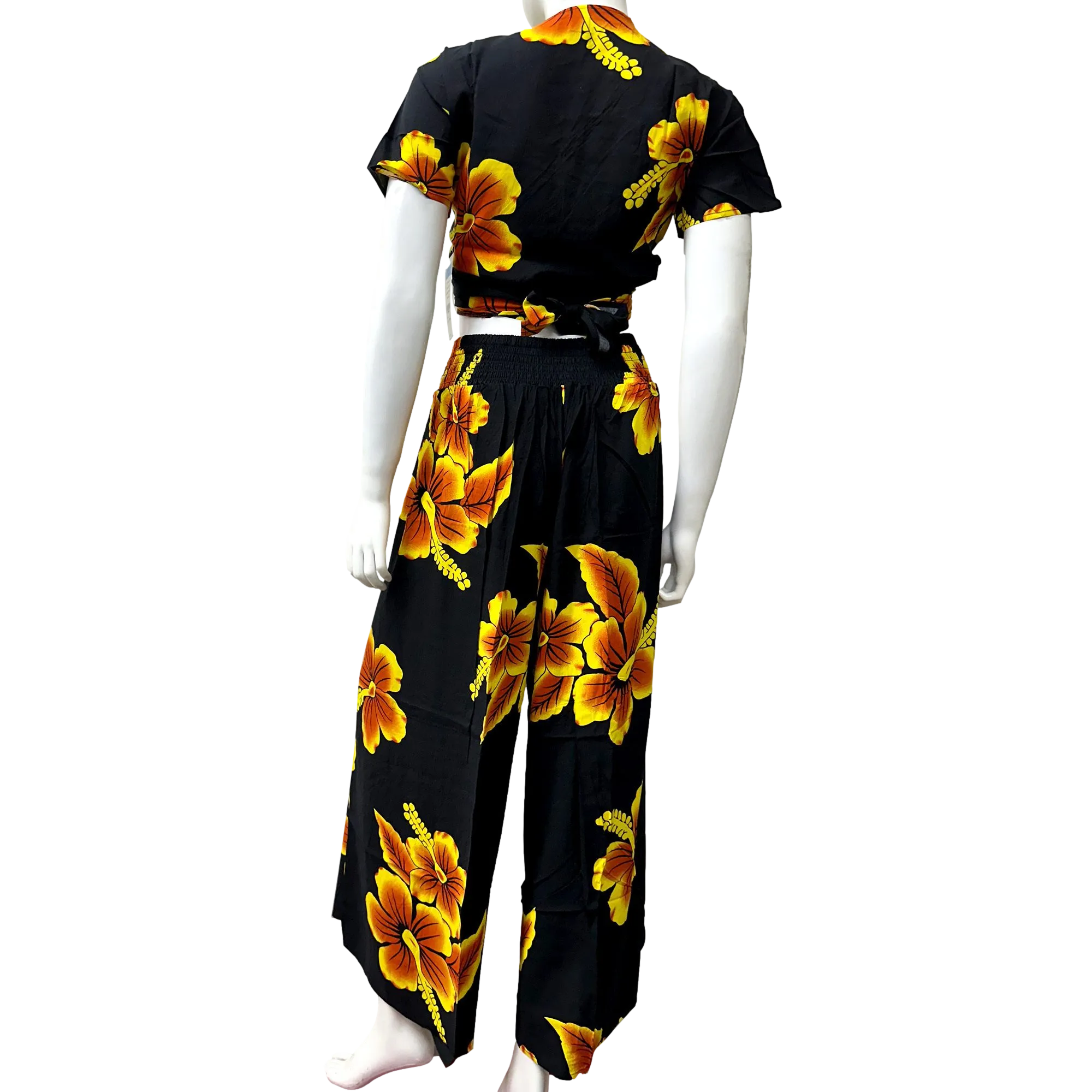 Hibiscus Women's Wrap Around Pants Set