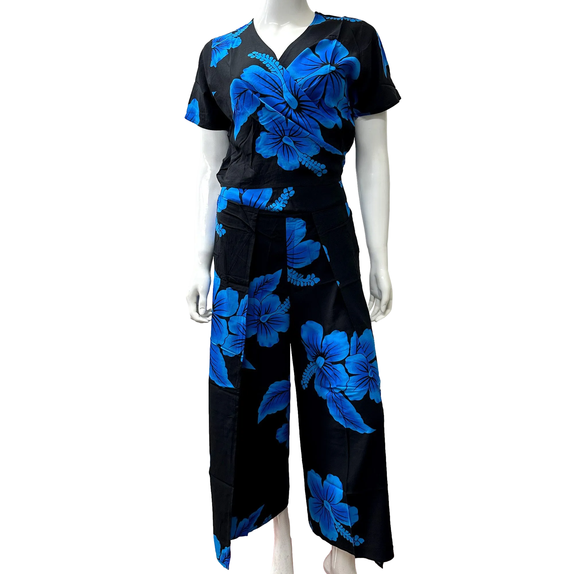Hibiscus Women's Wrap Around Pants Set