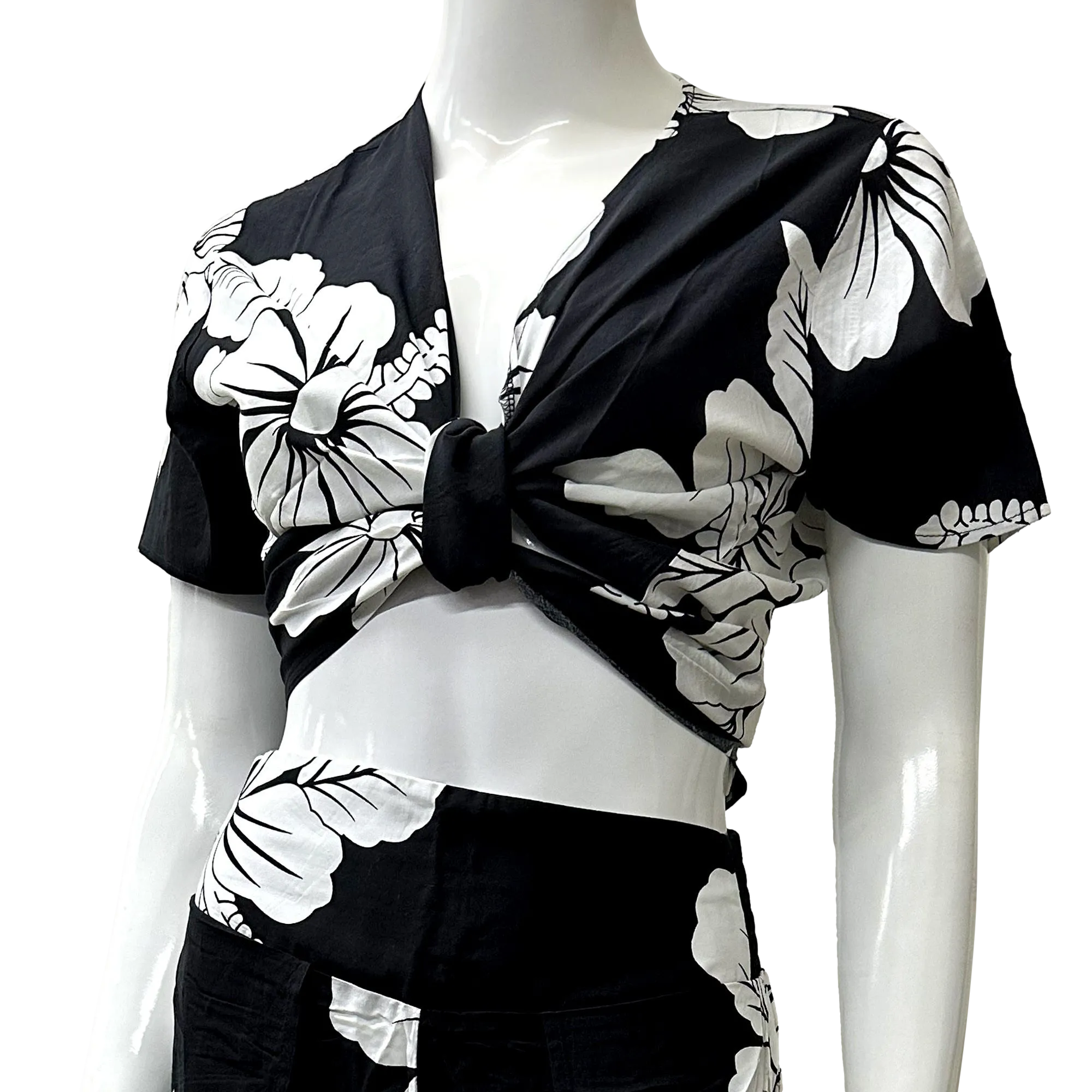 Hibiscus Women's Wrap Around Pants Set