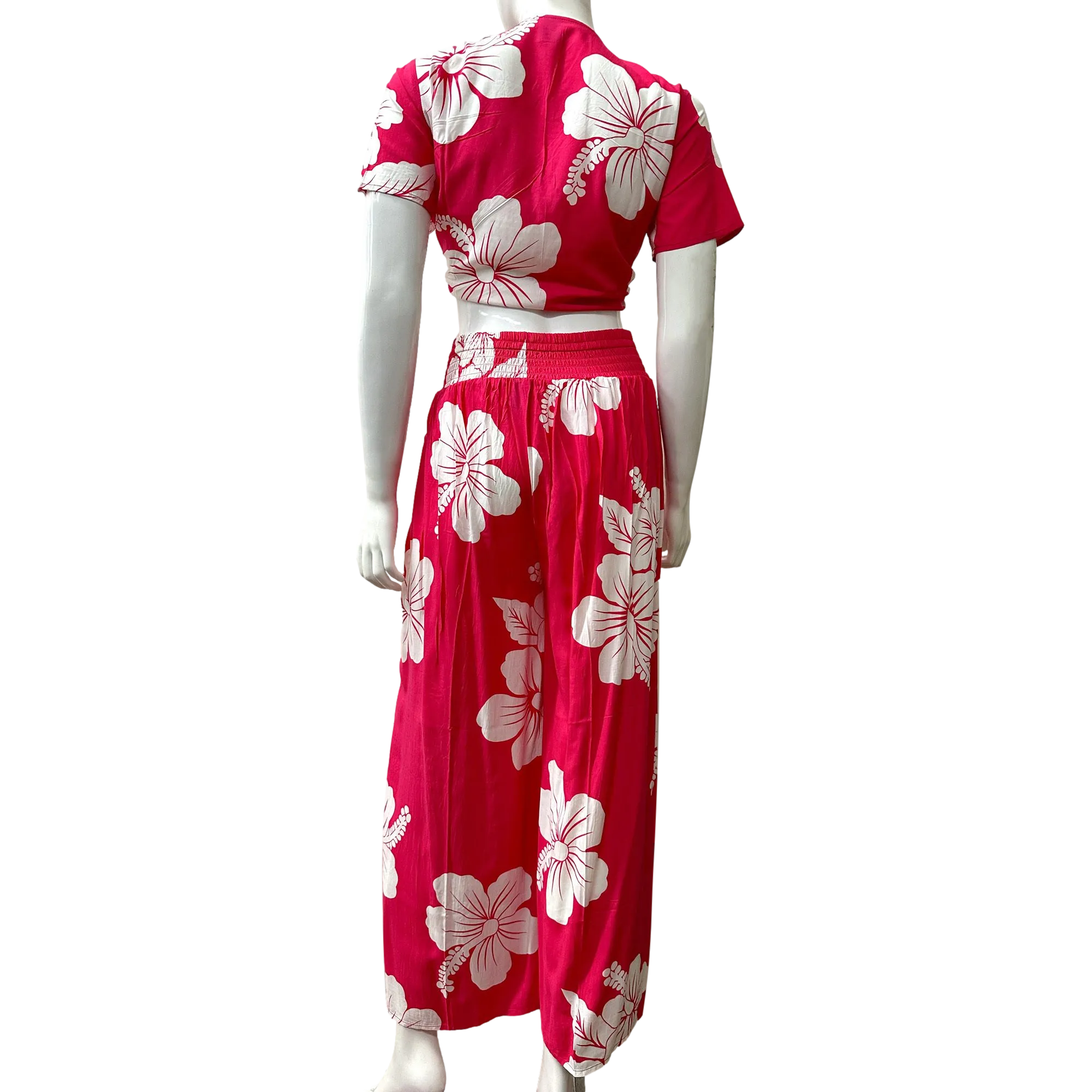Hibiscus Women's Wrap Around Pants Set