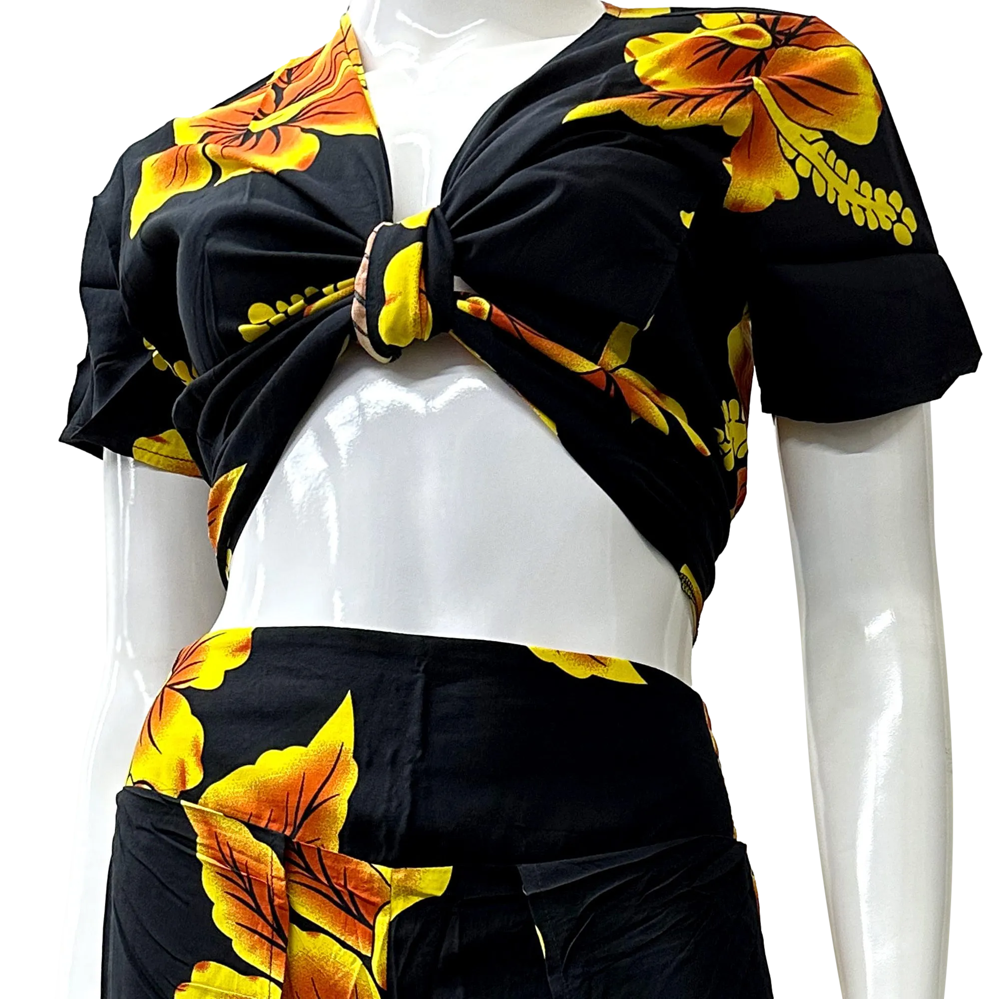 Hibiscus Women's Wrap Around Pants Set