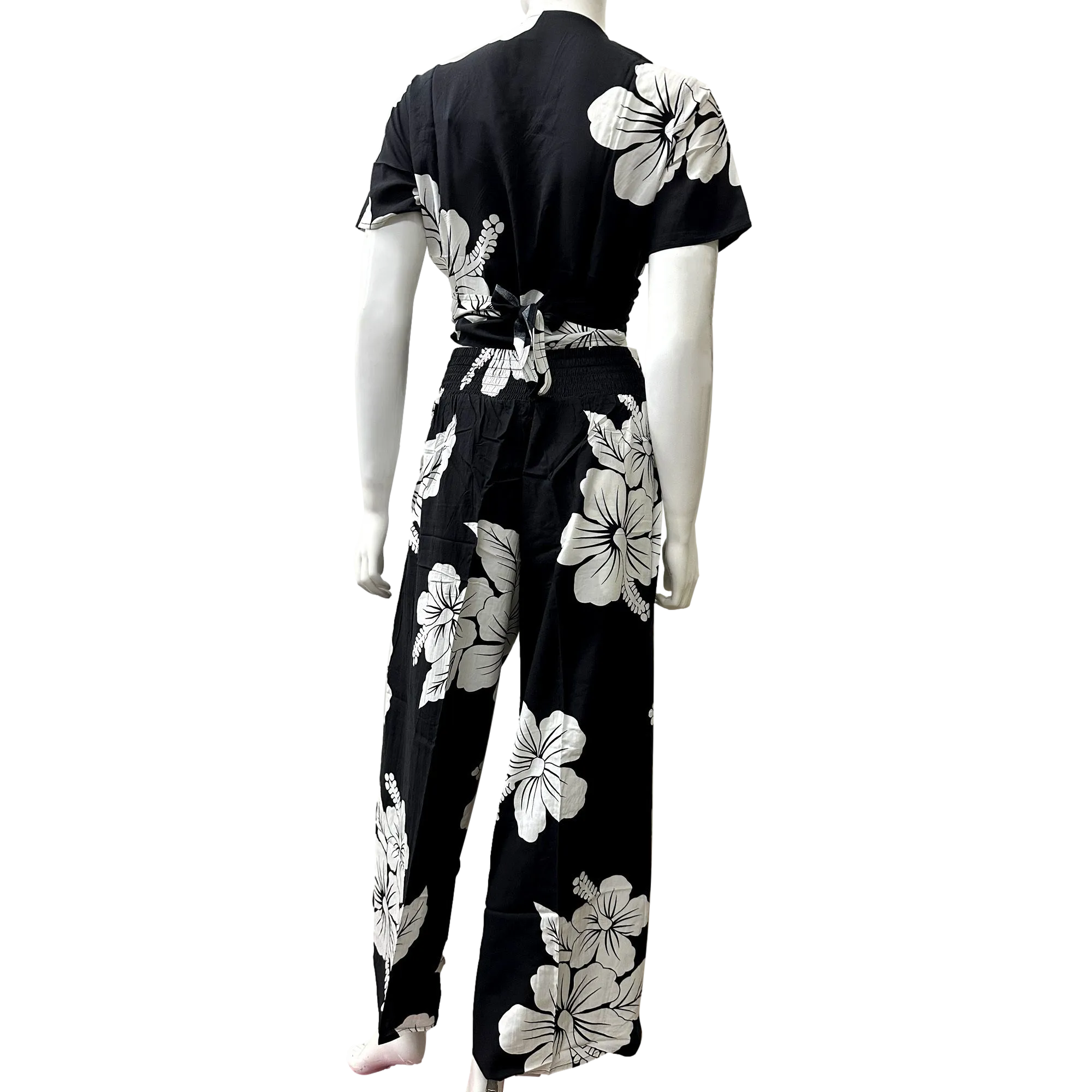 Hibiscus Women's Wrap Around Pants Set