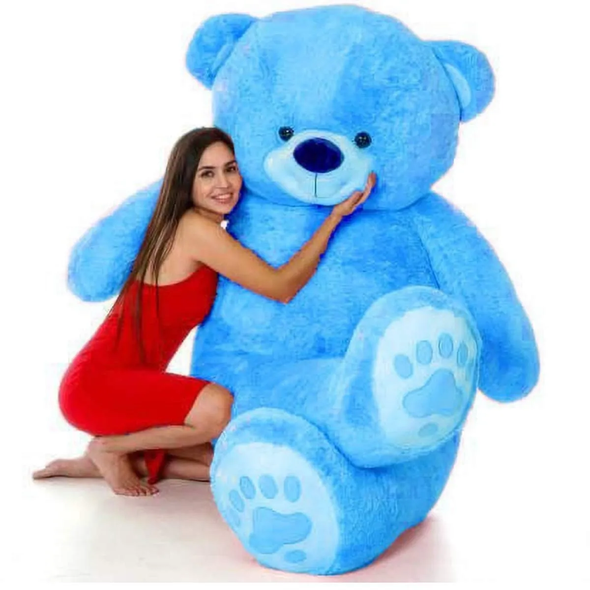 Hug N Feel 6 Feet Sky Blue Giant Teddy Bear Soft, Plush,Cuddly Stuffed Animal for Kids, Birthdays, Anniversaries, Valentine's Day,Special Occasions Large Huggable