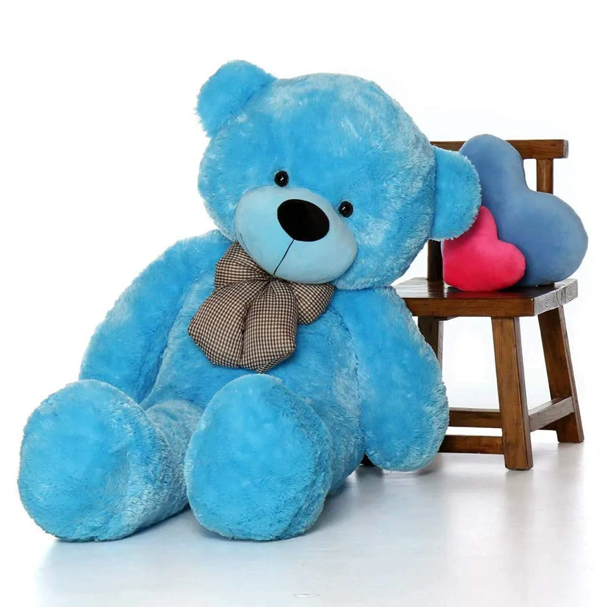 Hug N Feel 6 Feet Sky Blue Giant Teddy Bear Soft, Plush,Cuddly Stuffed Animal for Kids, Birthdays, Anniversaries, Valentine's Day,Special Occasions Large Huggable